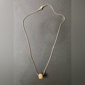 EUC Petosky Stone 16ish inch Silver Necklace